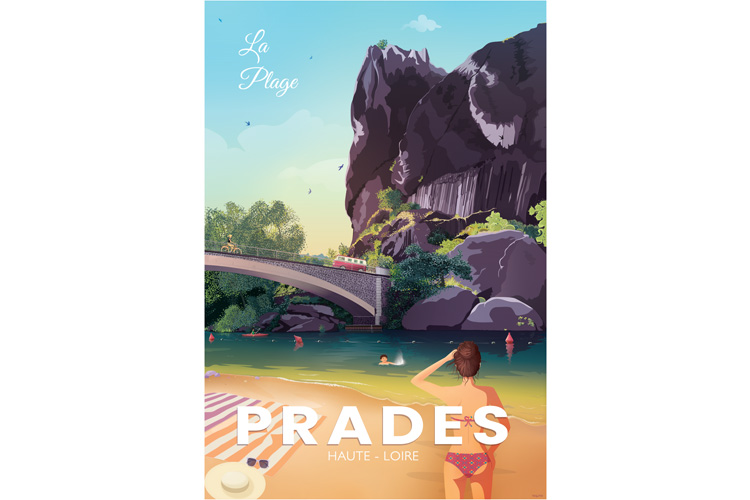 Illustration la plage de Prades